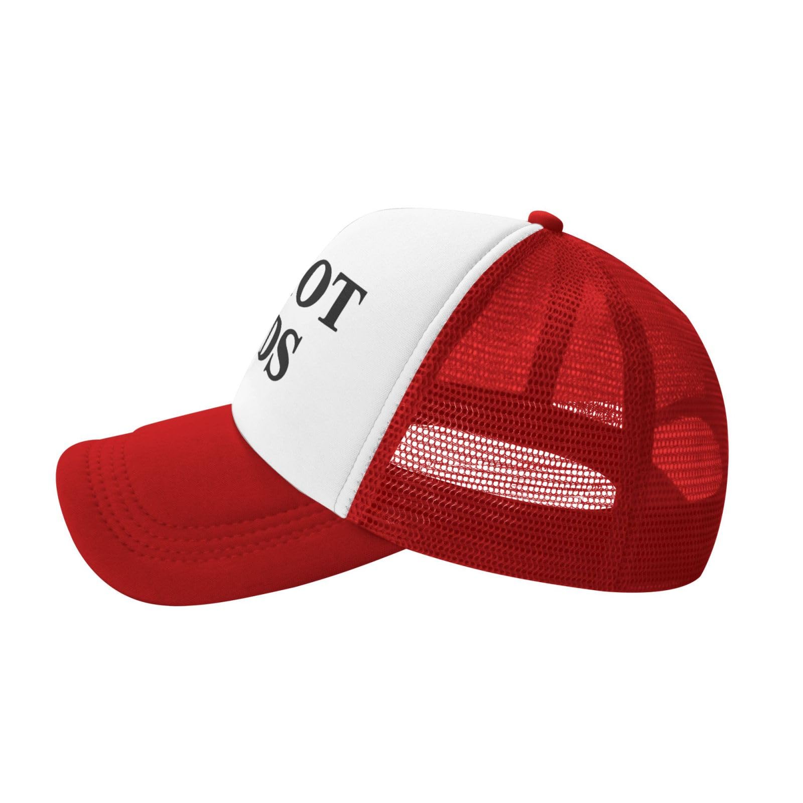 I Love Heart Hot Dads Funny Gag Trucker Hat for Adult Humor