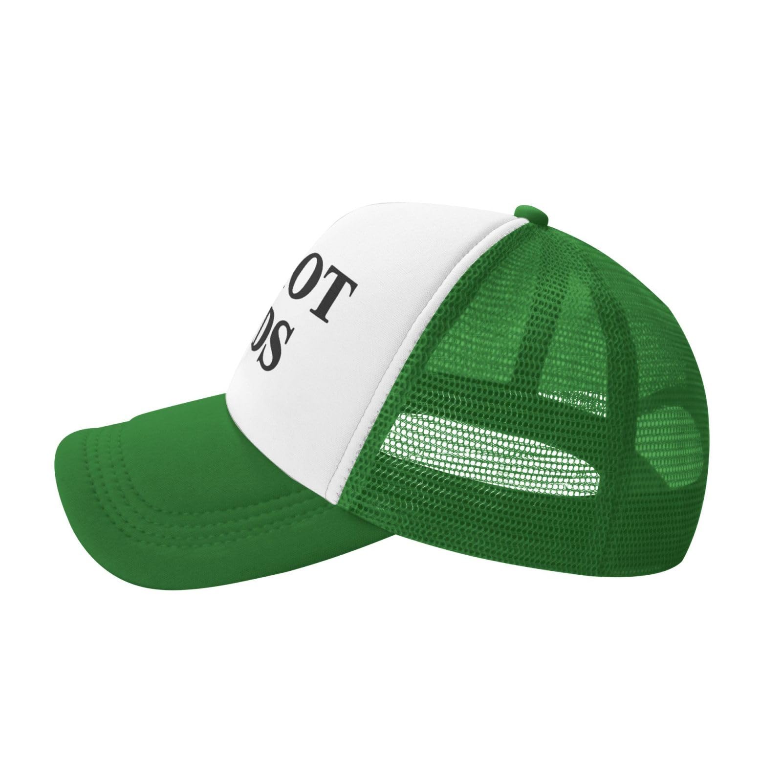 I Love Heart Hot Dads Funny Gag Trucker Hat for Adult Humor