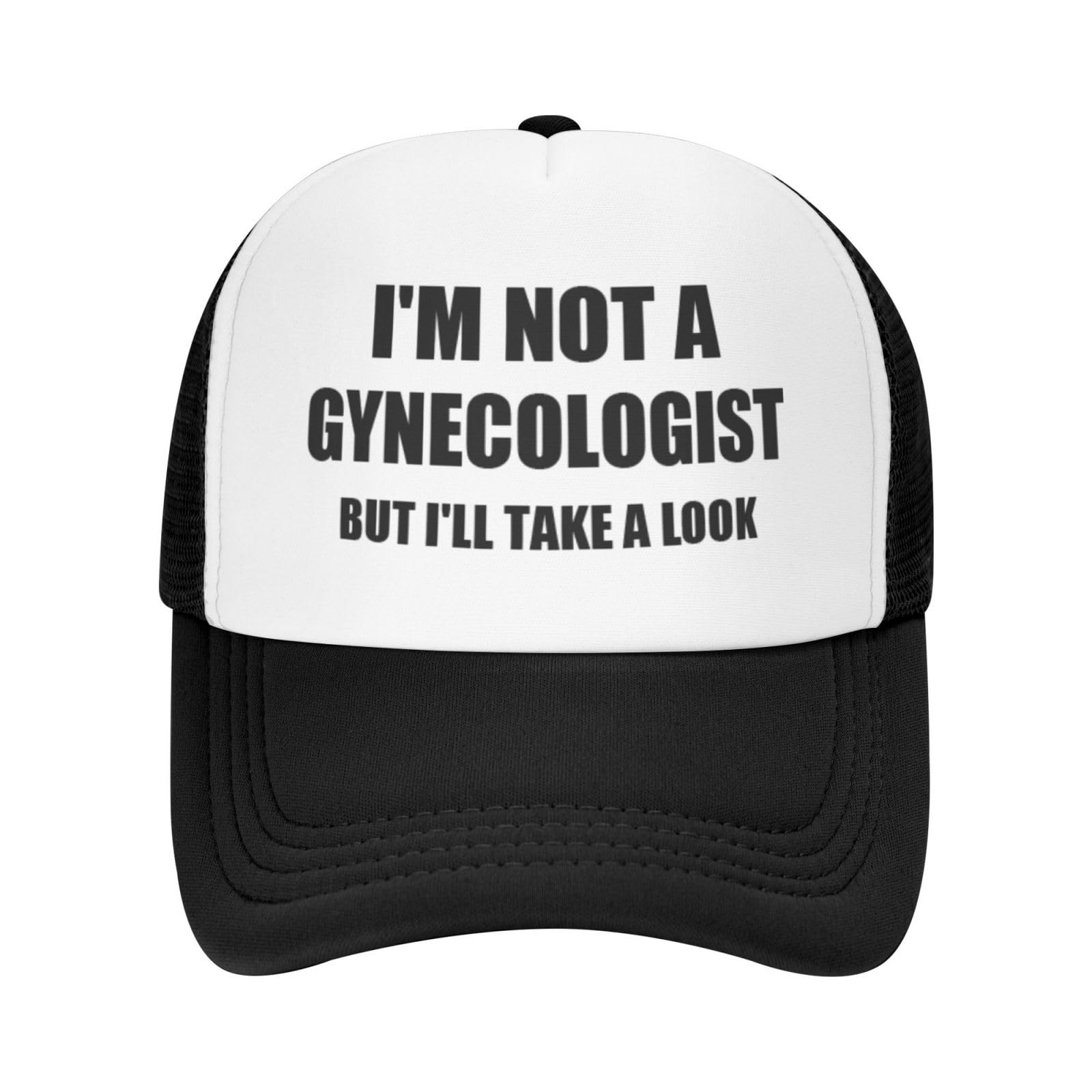Funny Trucker Hats-Lightweight and Breathable Polyester Mesh Baseball Cap, Adjustable Fit Fishing Black Hat