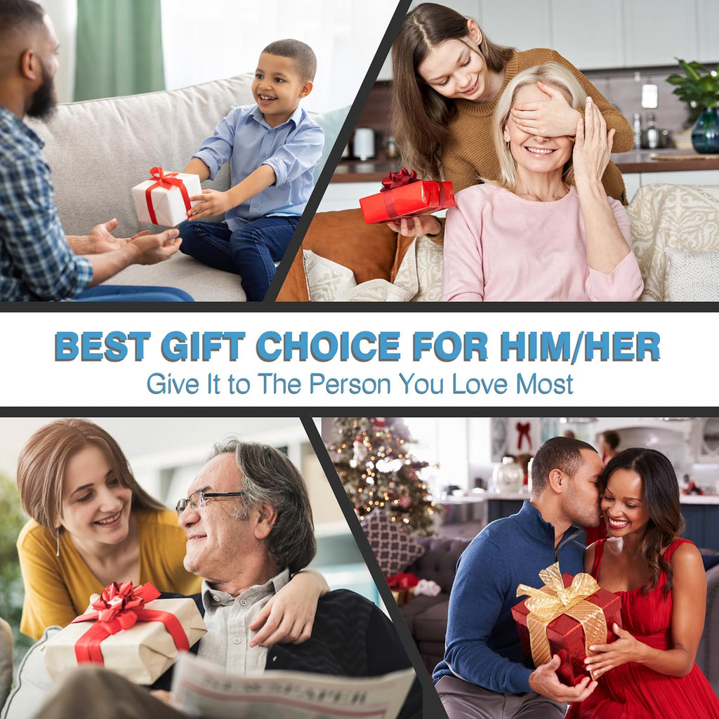AS SEEN ON TIKTOK Massage Gun Deep Tissue for Pain Relief with 4 Massage Heads & 6 Speeds, Electric Mini Handheld Body Massager for Any Pain Relief, Best Gifts for Dad and Mom