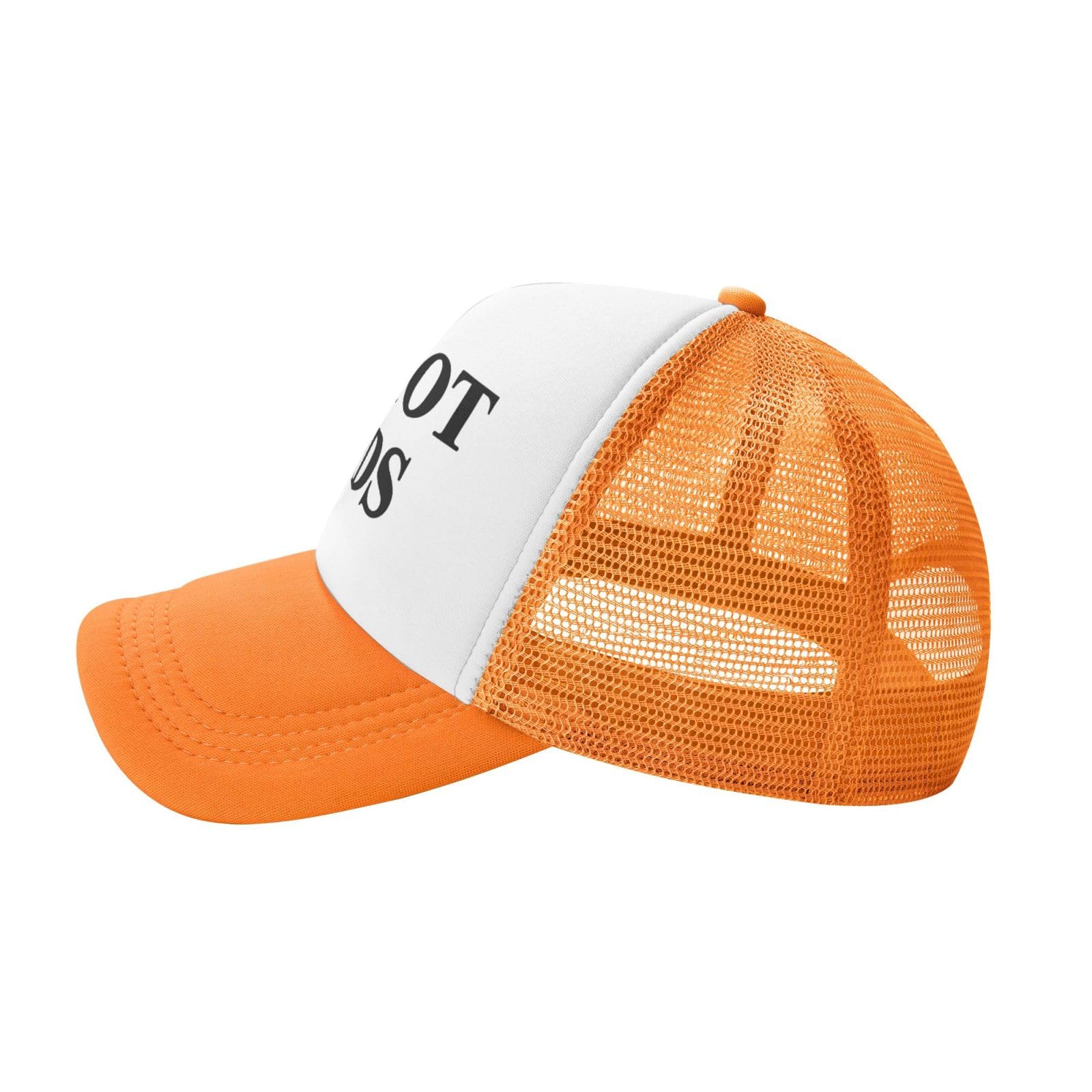 I Love Heart Hot Dads Funny Gag Trucker Hat for Adult Humor