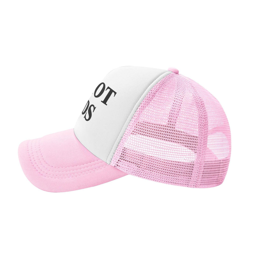 I Love Heart Hot Dads Funny Gag Trucker Hat for Adult Humor
