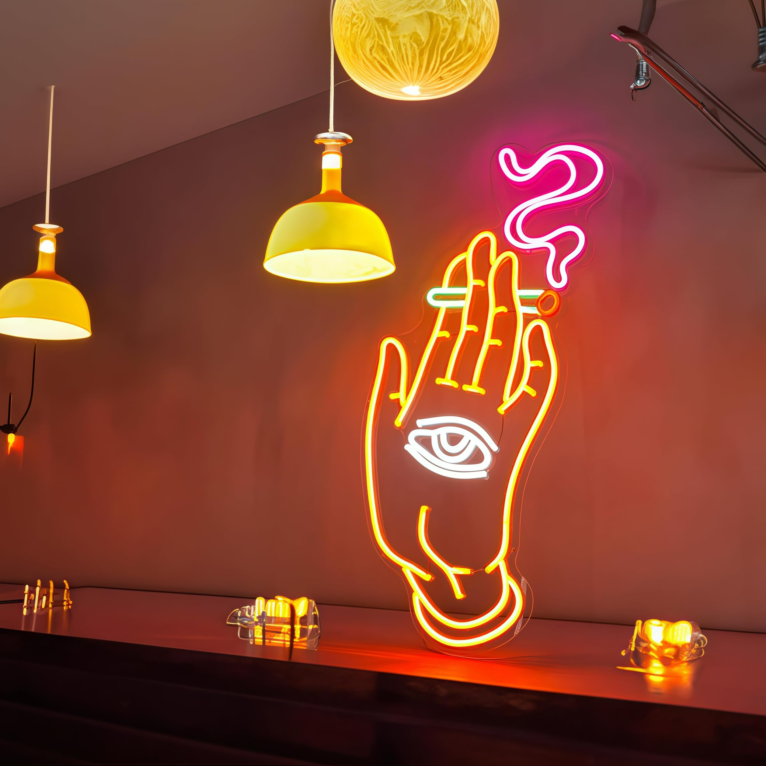 Neon Signs for Wall Decor,Light Up signs for Bedroom Game Room Party Club Decor,Battery box or USB Powered (Style A)