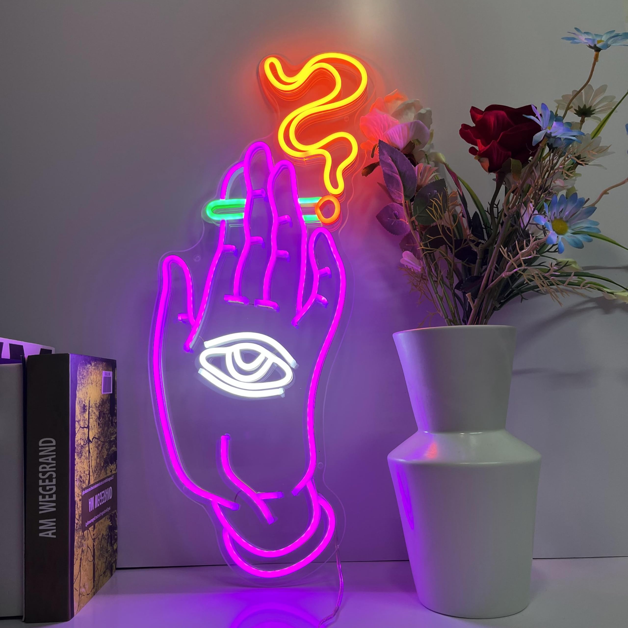 Neon Signs for Wall Decor,Light Up signs for Bedroom Game Room Party Club Decor,Battery box or USB Powered (Style A)