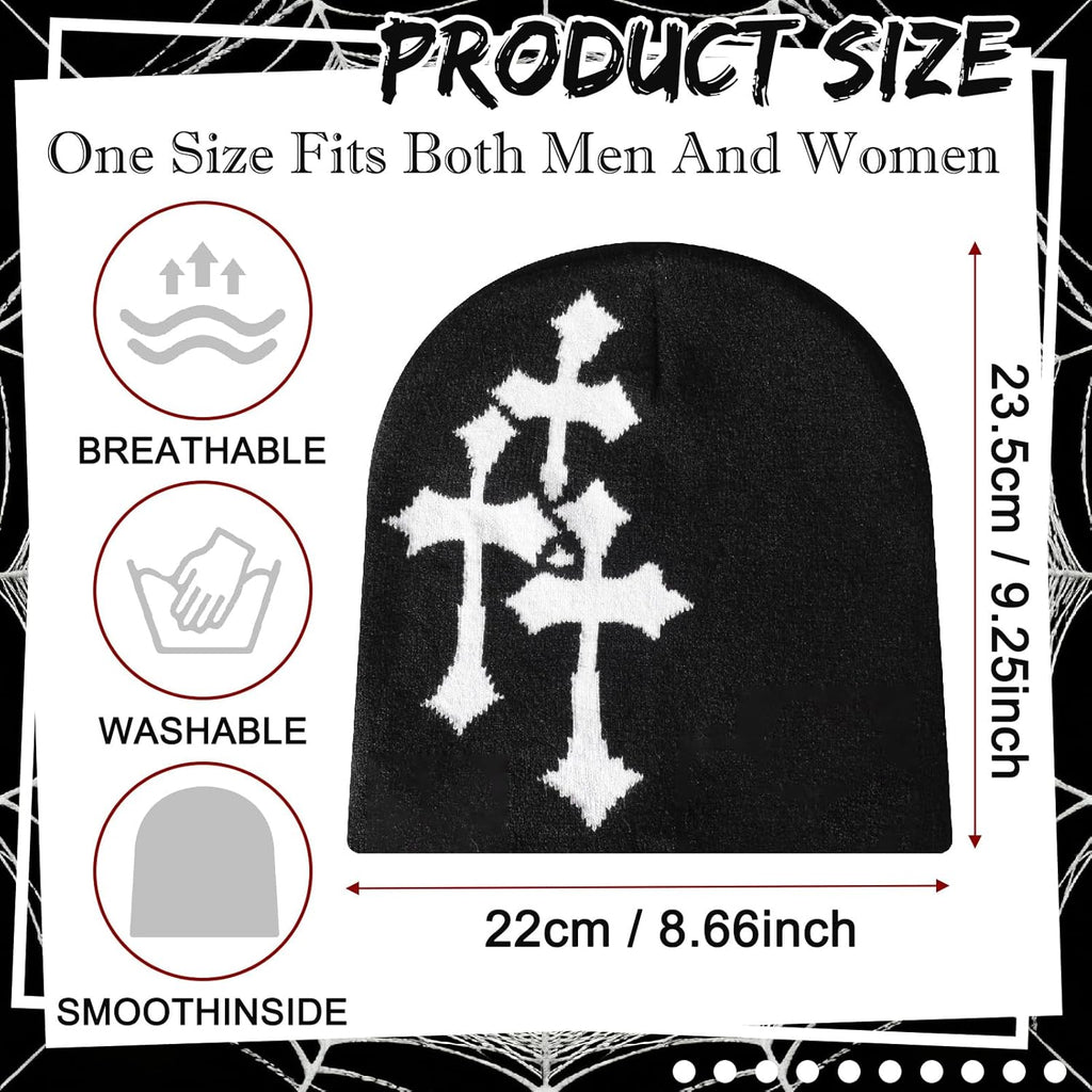 6 Pcs Beanies Spider Web
