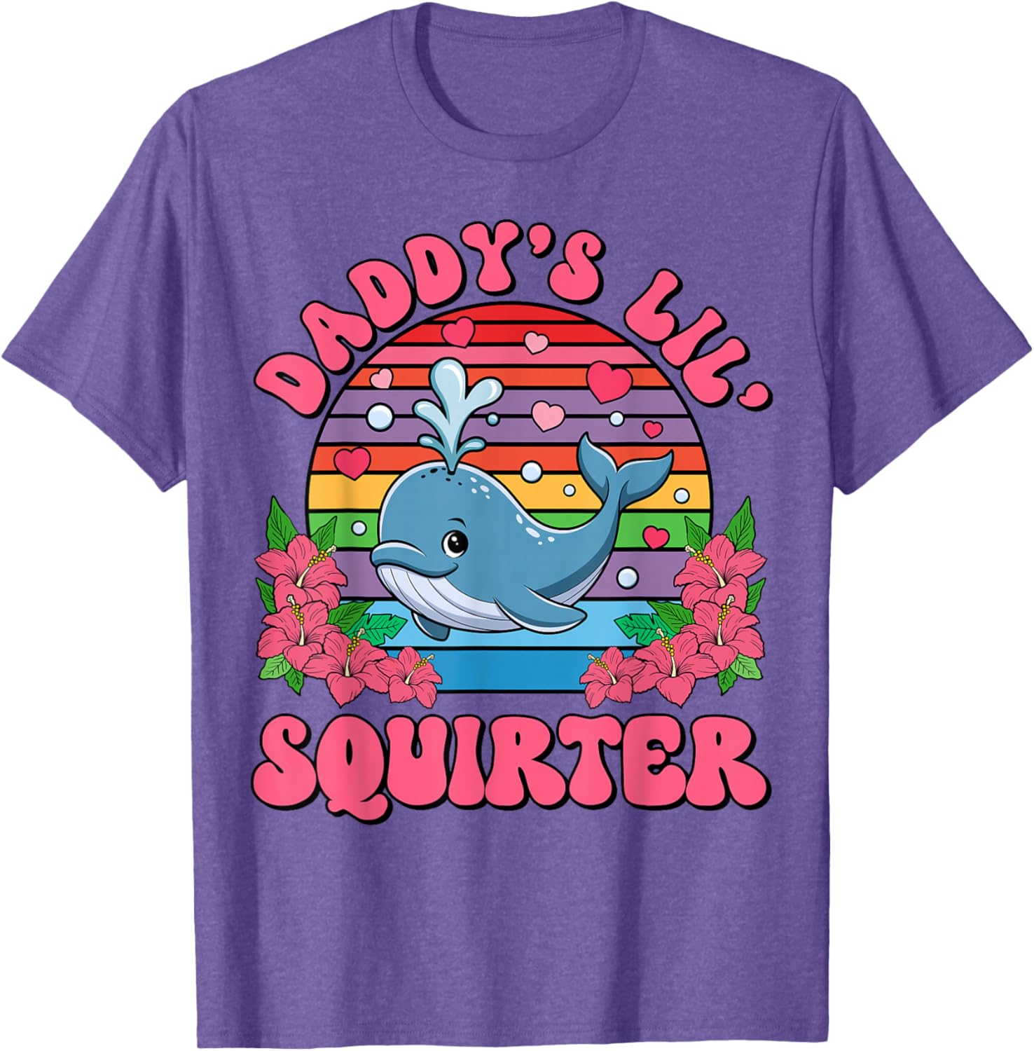 Inappropriate Funny Daddy's Lil Squirter Embarrassing Women T-Shirt