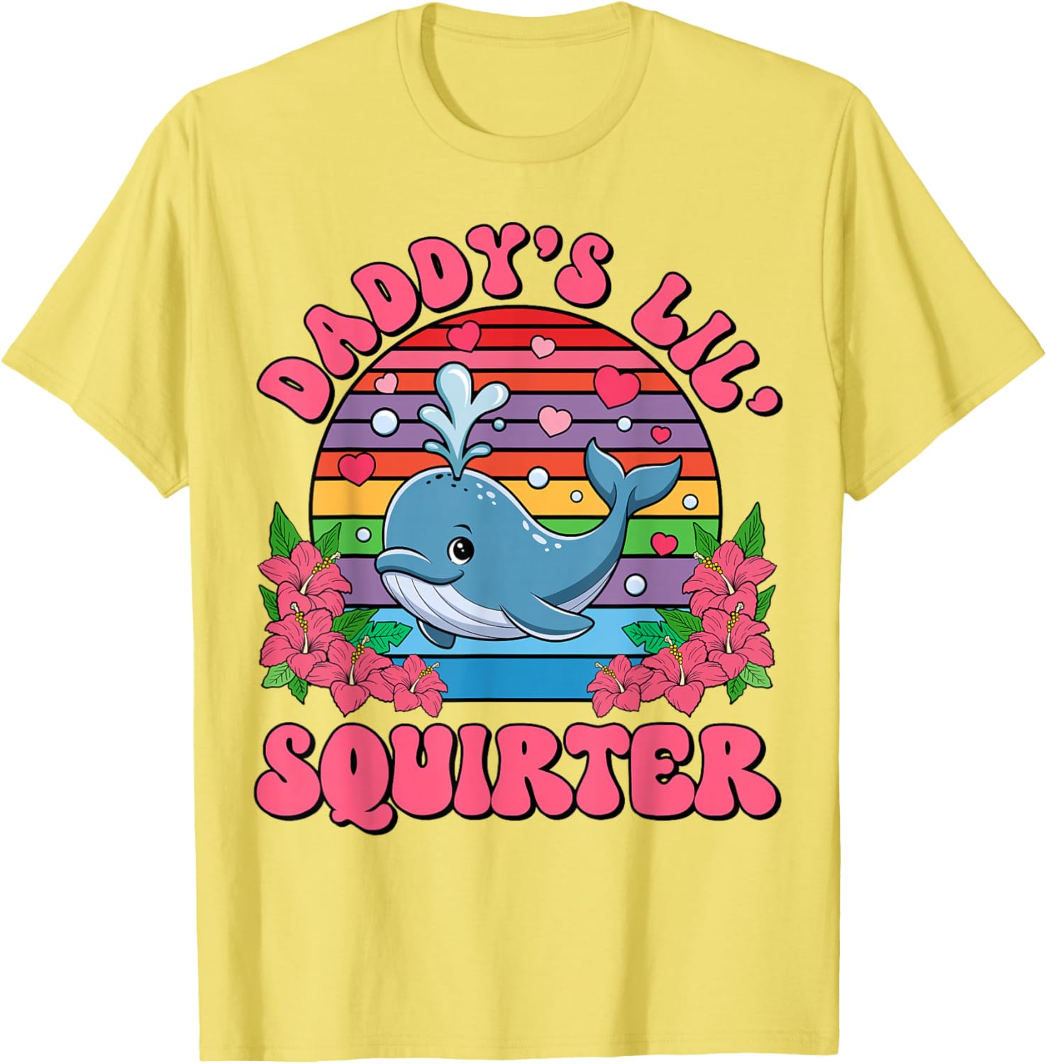 Inappropriate Funny Daddy's Lil Squirter Embarrassing Women T-Shirt