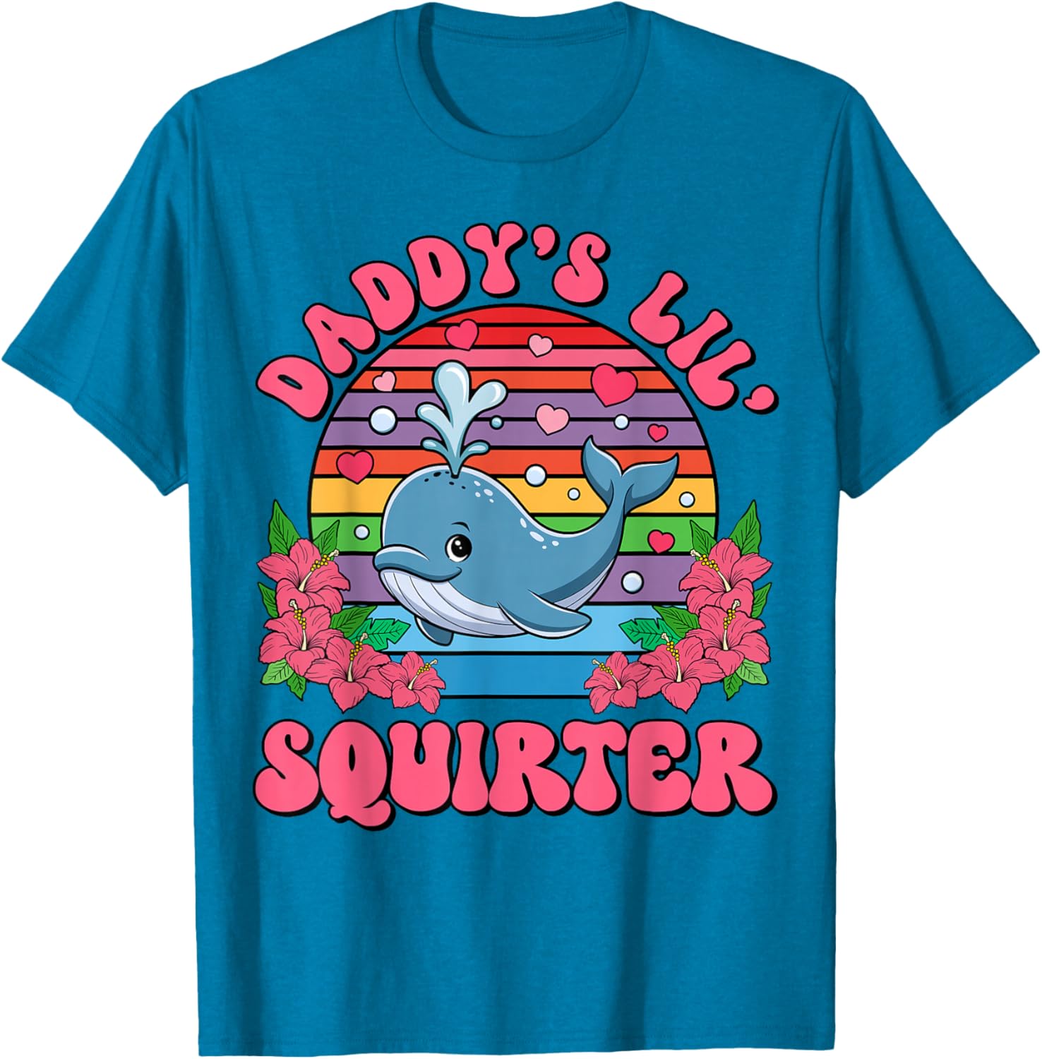 Inappropriate Funny Daddy's Lil Squirter Embarrassing Women T-Shirt