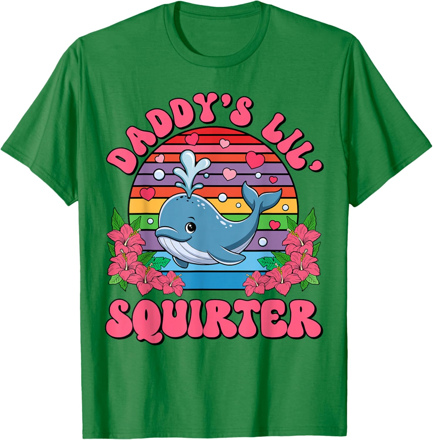 Inappropriate Funny Daddy's Lil Squirter Embarrassing Women T-Shirt