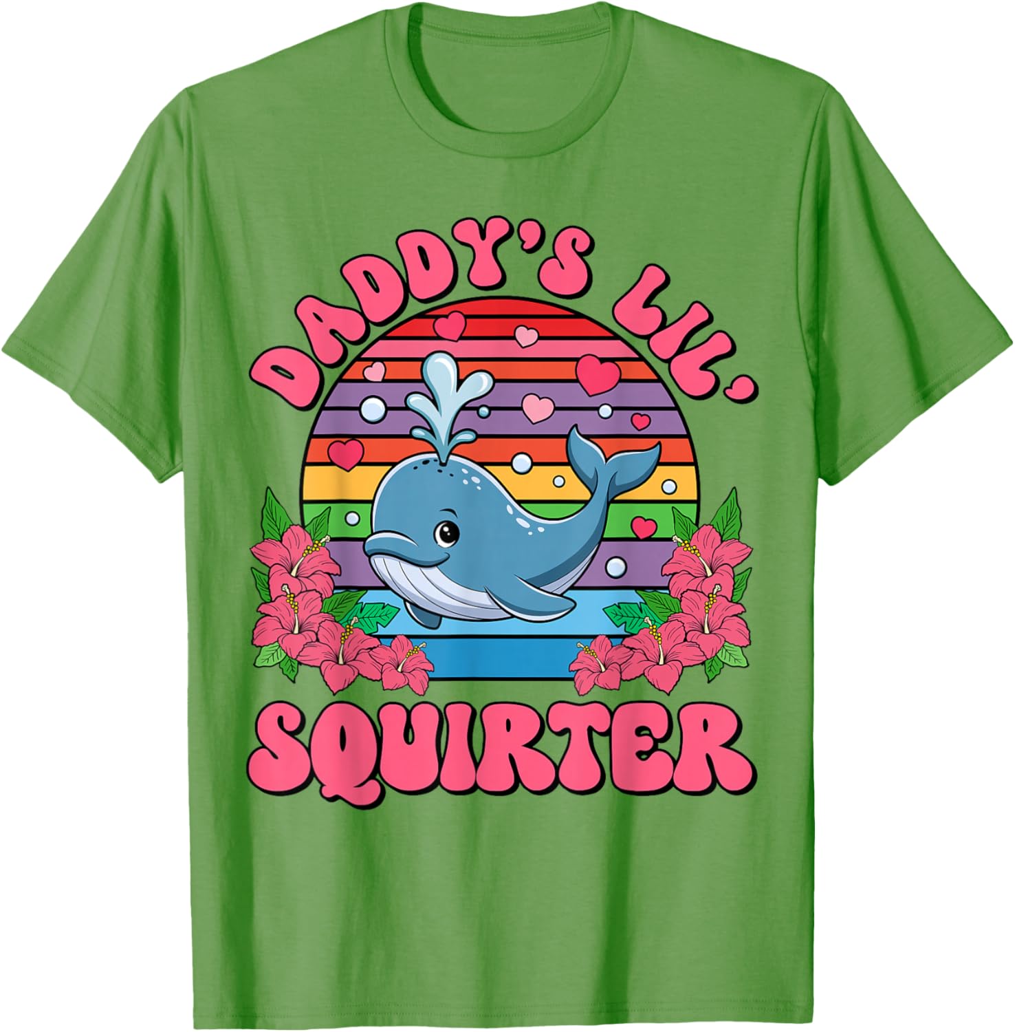 Inappropriate Funny Daddy's Lil Squirter Embarrassing Women T-Shirt