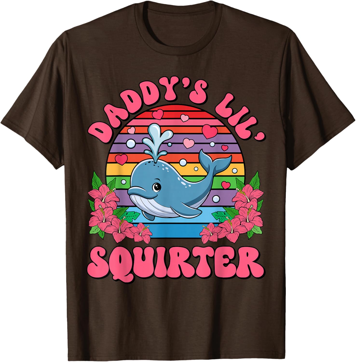 Inappropriate Funny Daddy's Lil Squirter Embarrassing Women T-Shirt