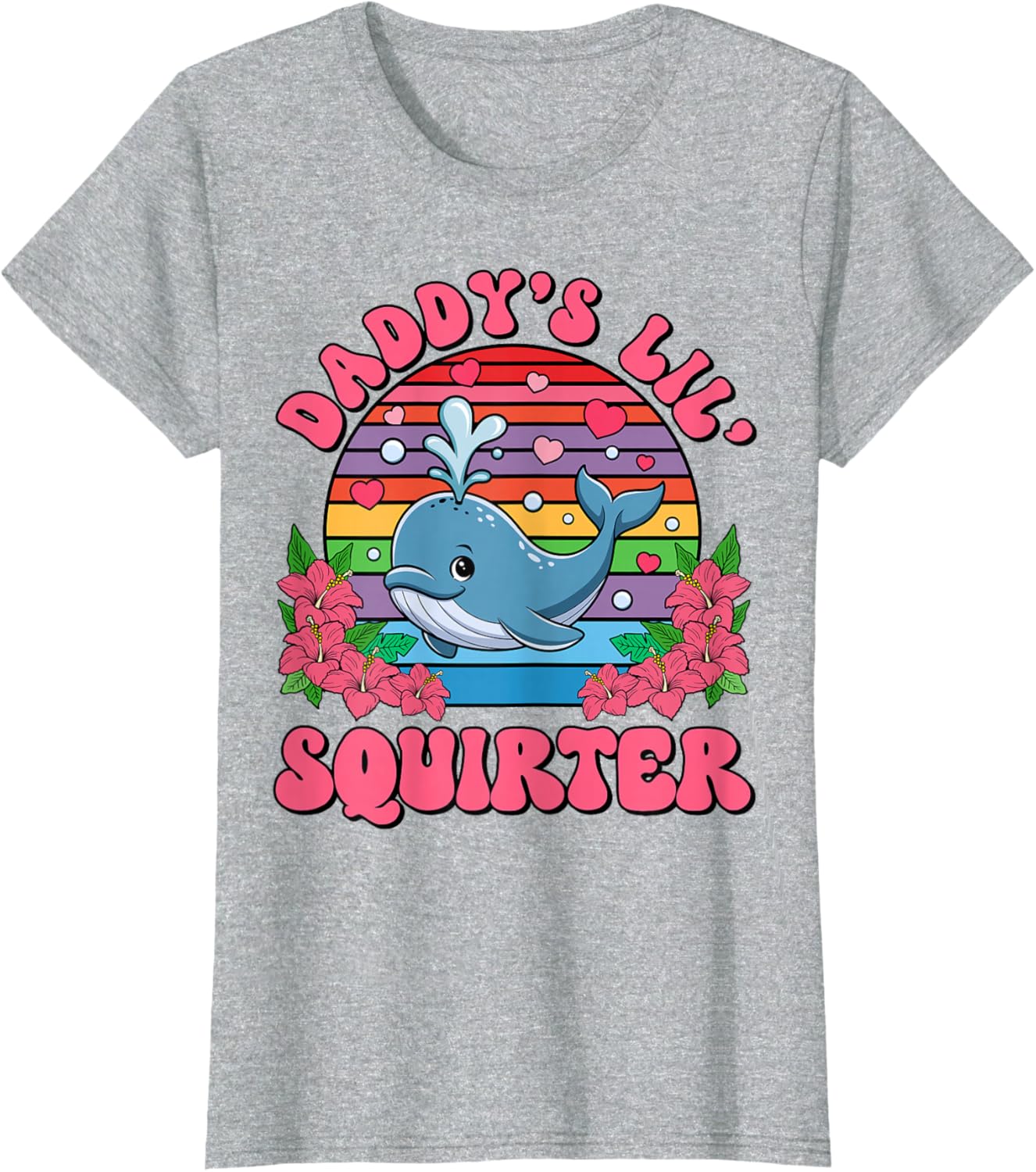 Inappropriate Funny Daddy's Lil Squirter Embarrassing Women T-Shirt