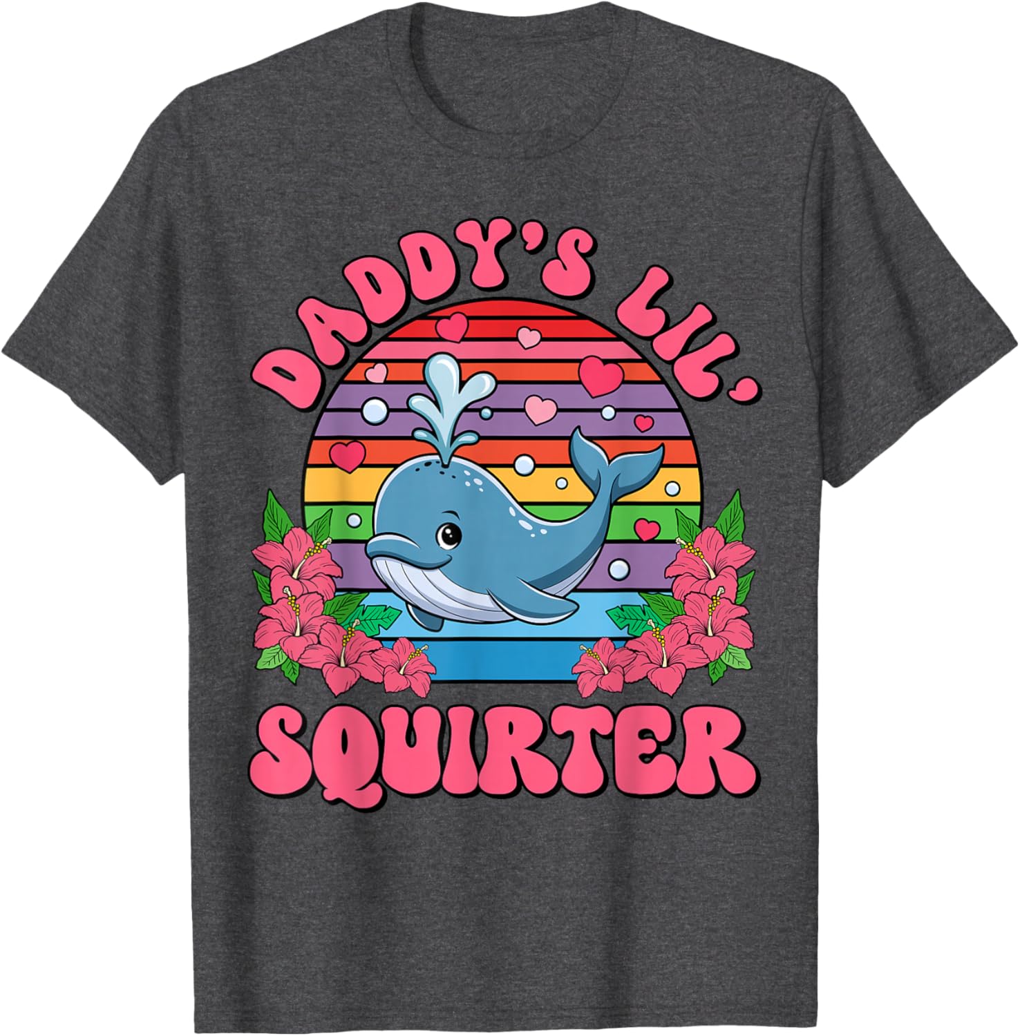 Inappropriate Funny Daddy's Lil Squirter Embarrassing Women T-Shirt