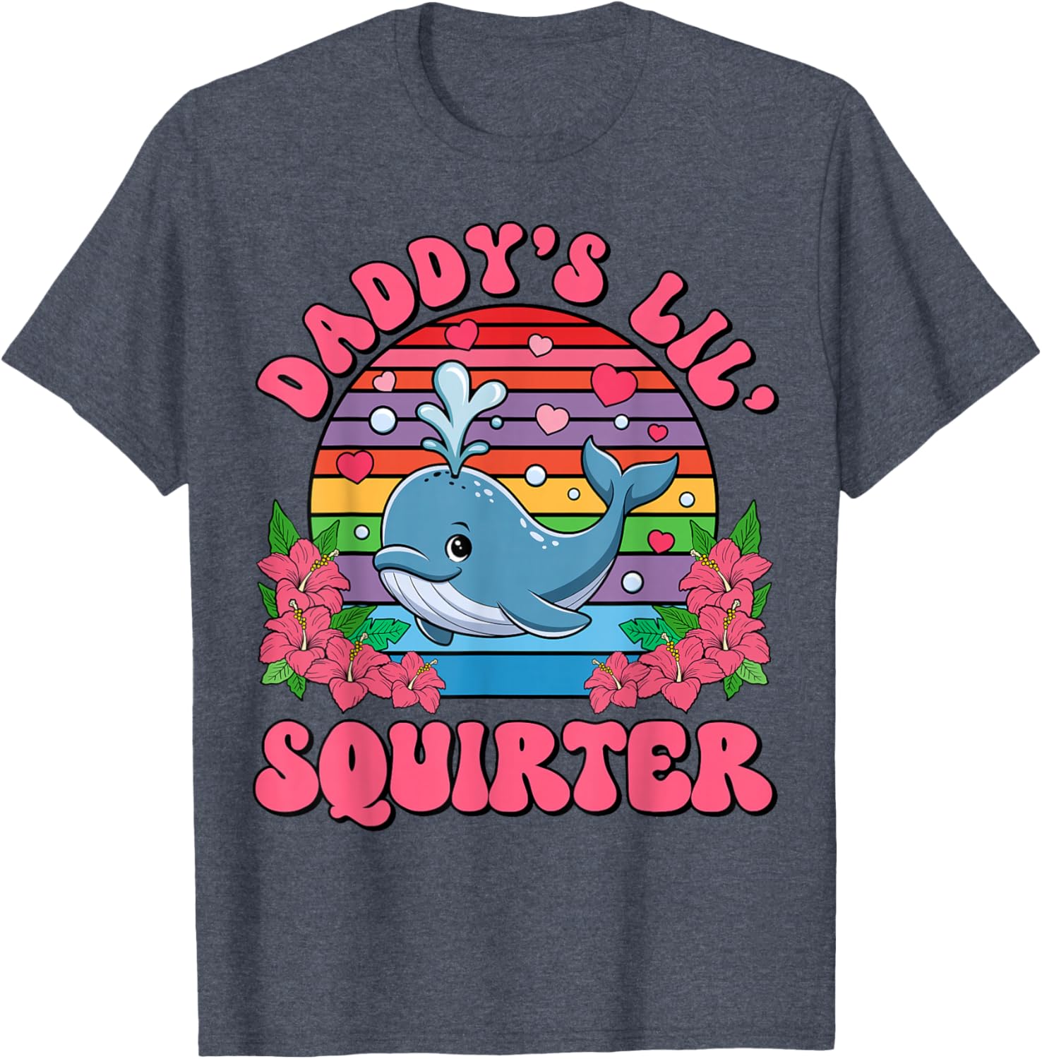 Inappropriate Funny Daddy's Lil Squirter Embarrassing Women T-Shirt