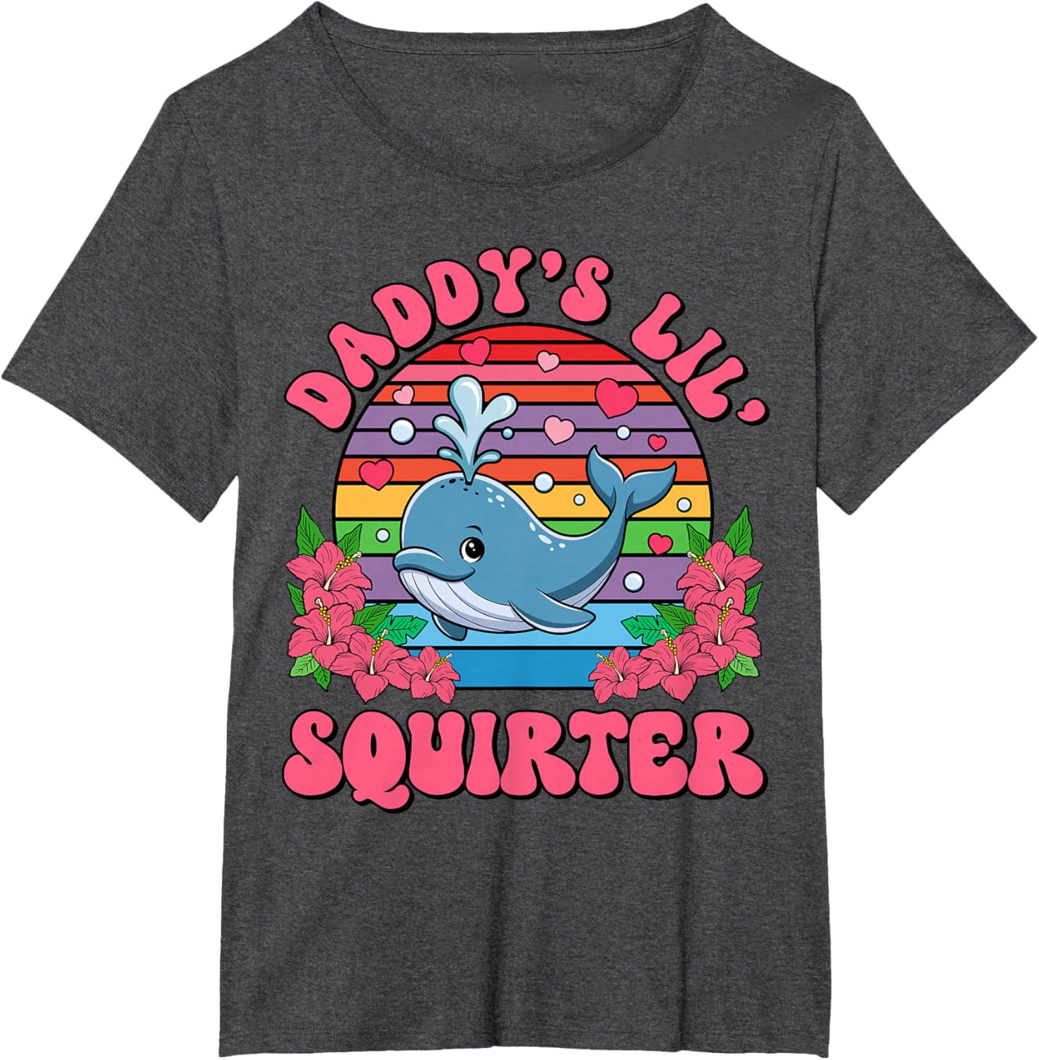Inappropriate Funny Daddy's Lil Squirter Embarrassing Women T-Shirt