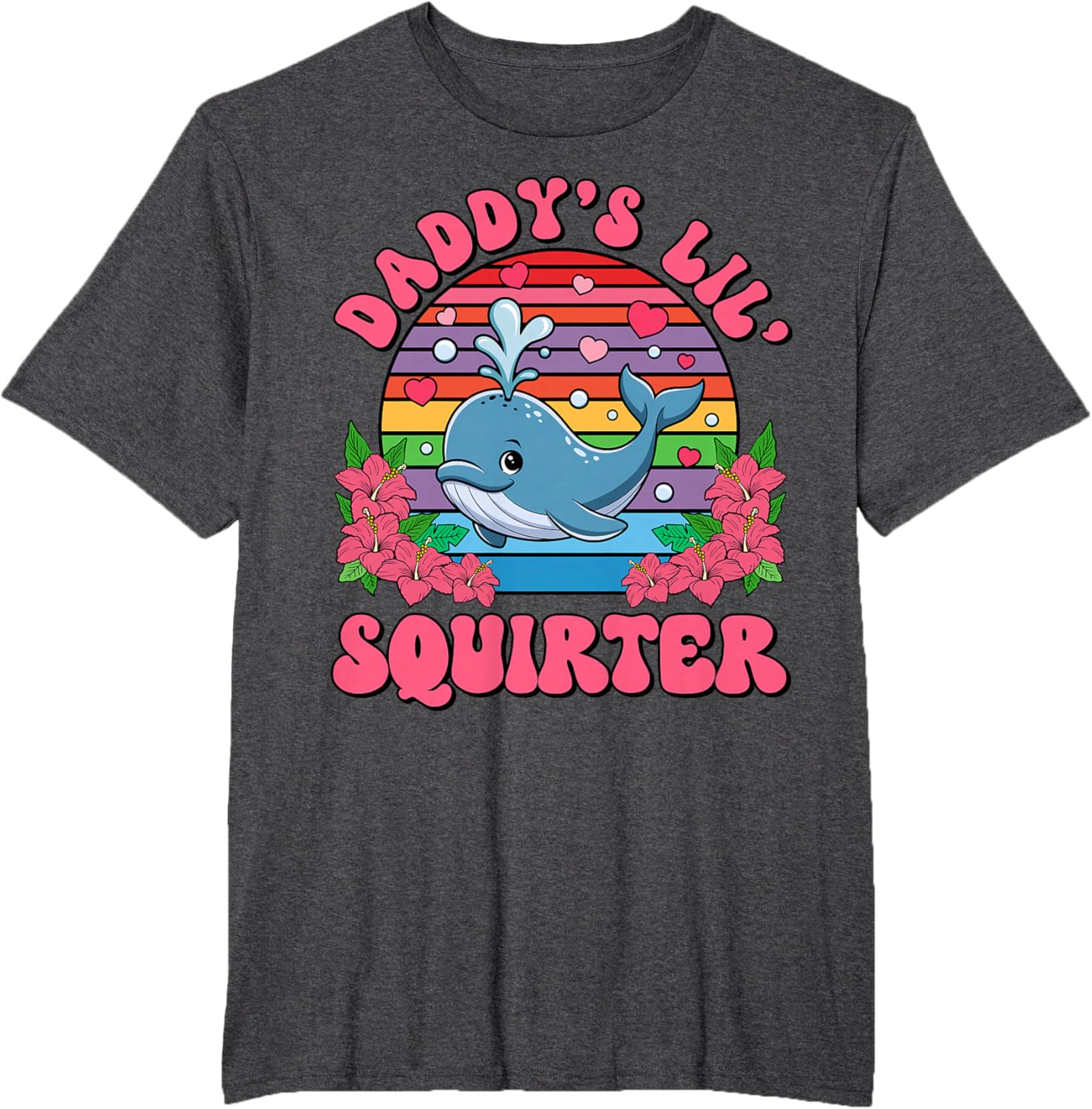 Inappropriate Funny Daddy's Lil Squirter Embarrassing Women T-Shirt