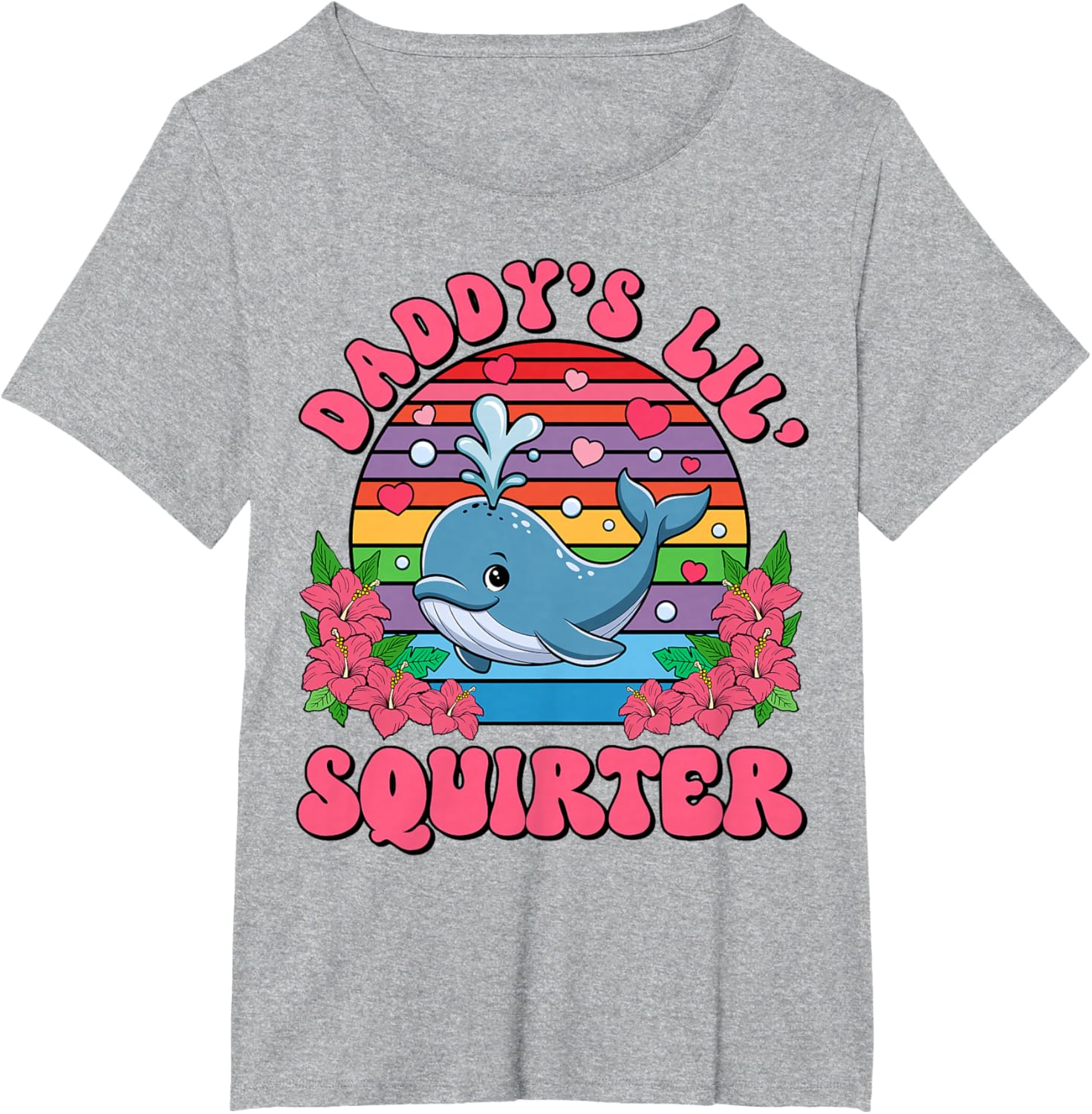 Inappropriate Funny Daddy's Lil Squirter Embarrassing Women T-Shirt
