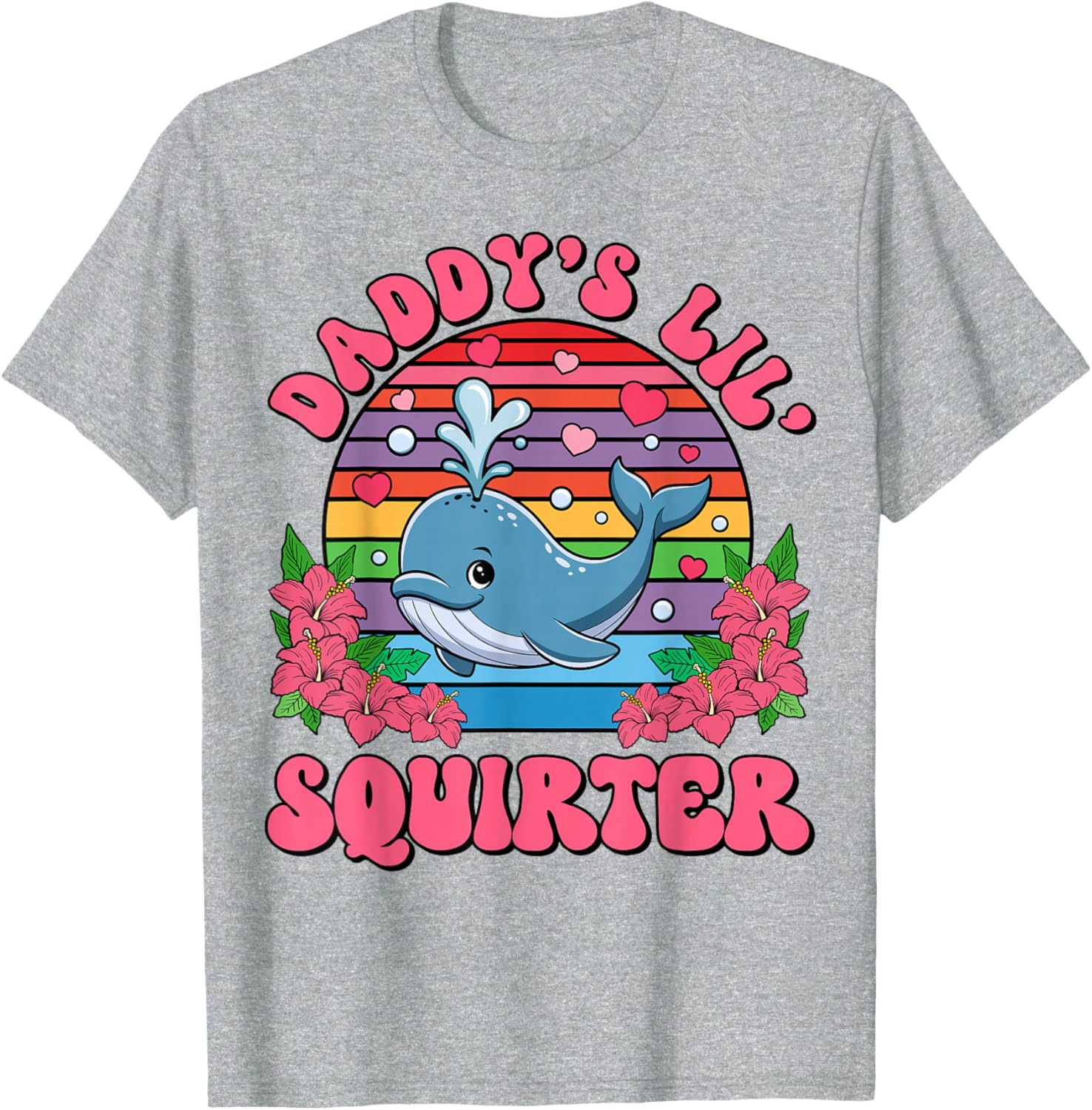 Inappropriate Funny Daddy's Lil Squirter Embarrassing Women T-Shirt