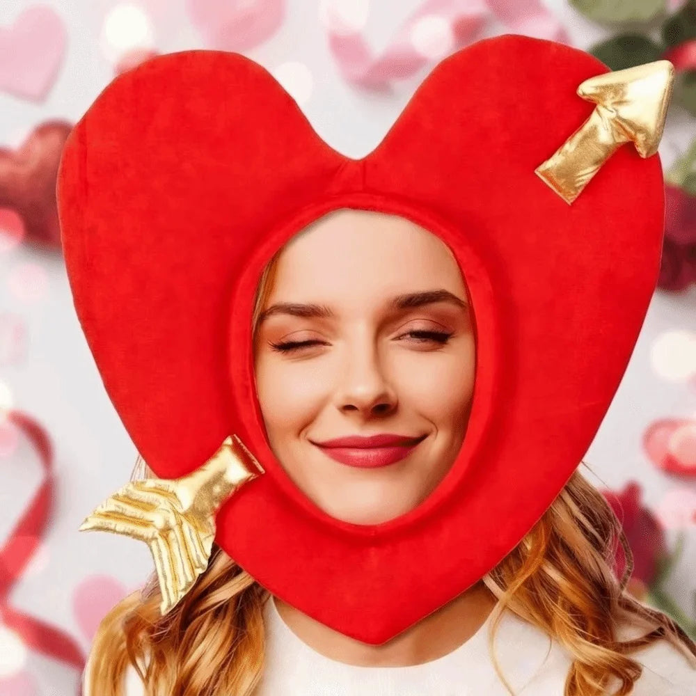 Red Heart Shaped Hat