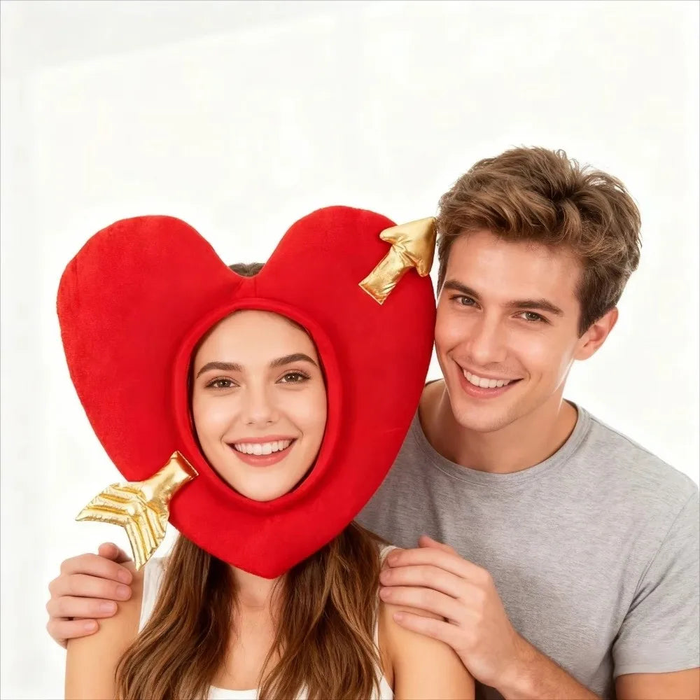 Red Heart Shaped Hat