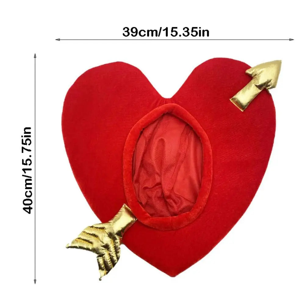 Red Heart Shaped Hat