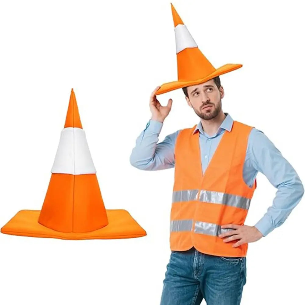 Funny Foldable Traffic Cone Hat