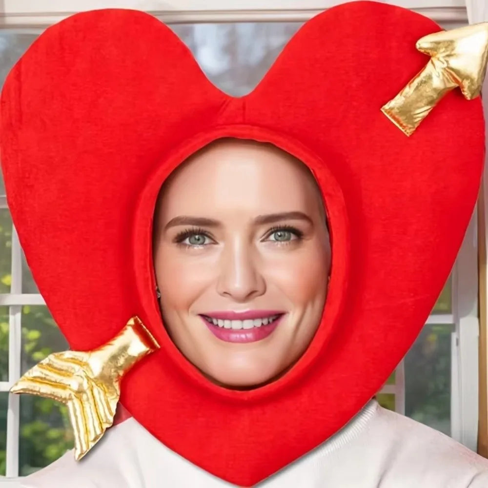 Red Heart Shaped Hat